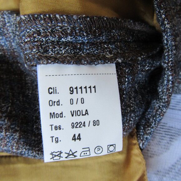 Nierne by giab's Made Italy Grey/Brown/Blue Capri  Women Pants Size 44 IT (M) - Picture 3 of 10